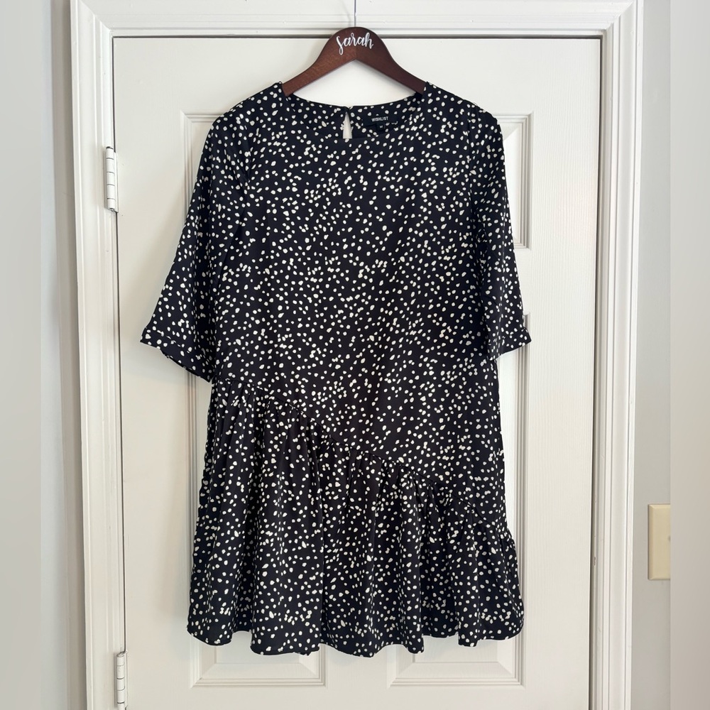 Wishlist Black and White Dot Dress